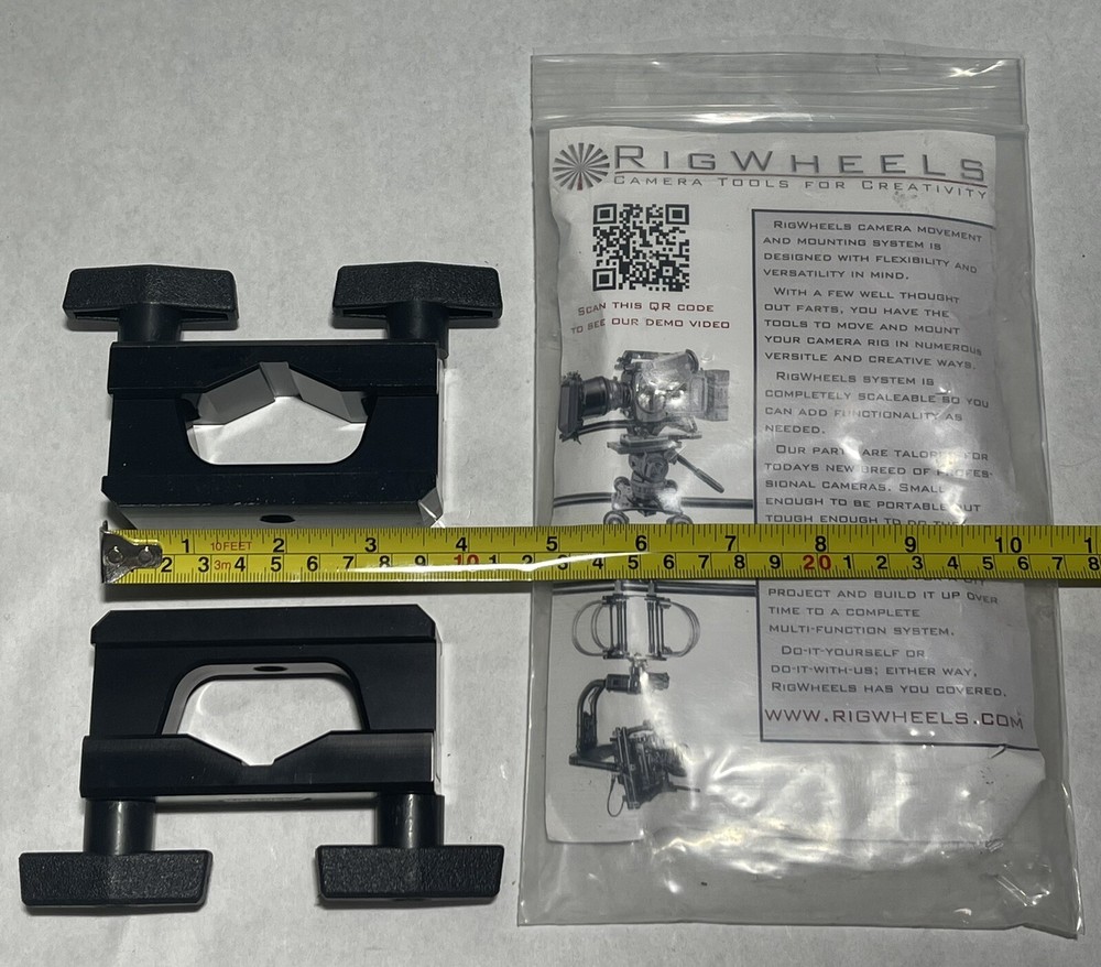 (2) RigWheels Universal Pipe Clamp for Light Stand Rig Wheels