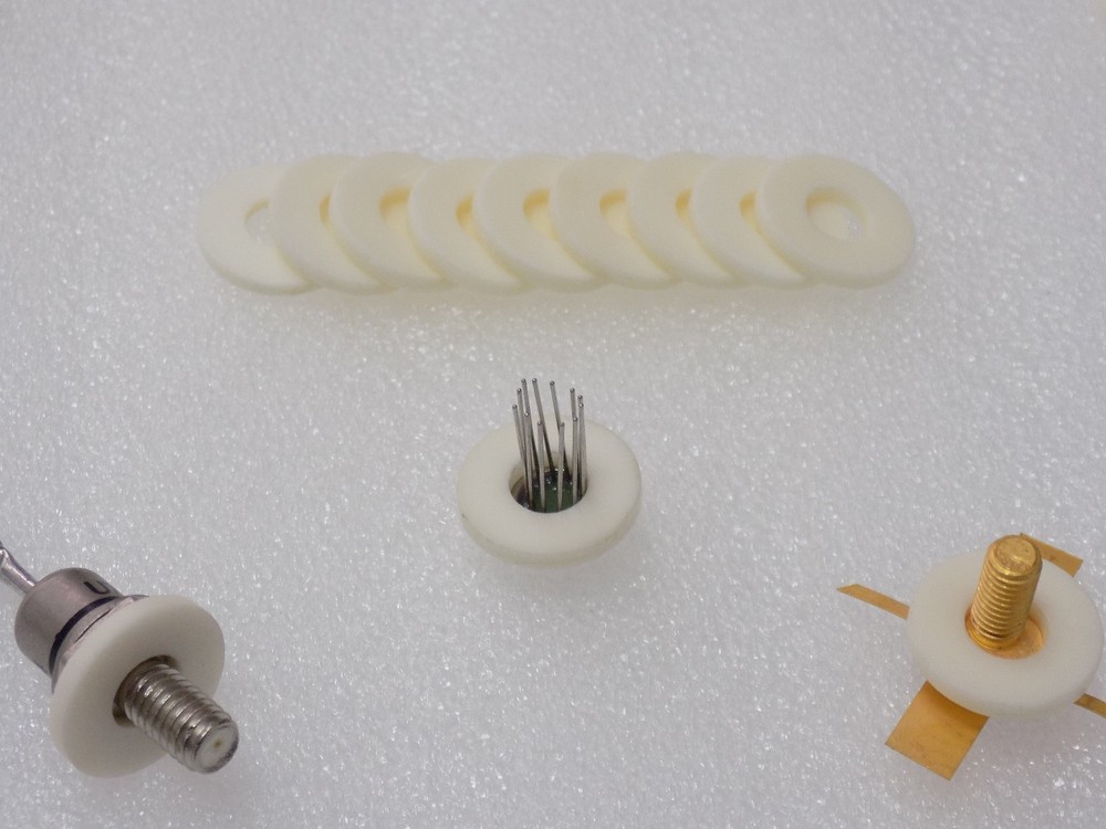 30x Ceramic DO-5 Insulator Rings ( Diode Thyristor Transistor Rectifier ) - DO5