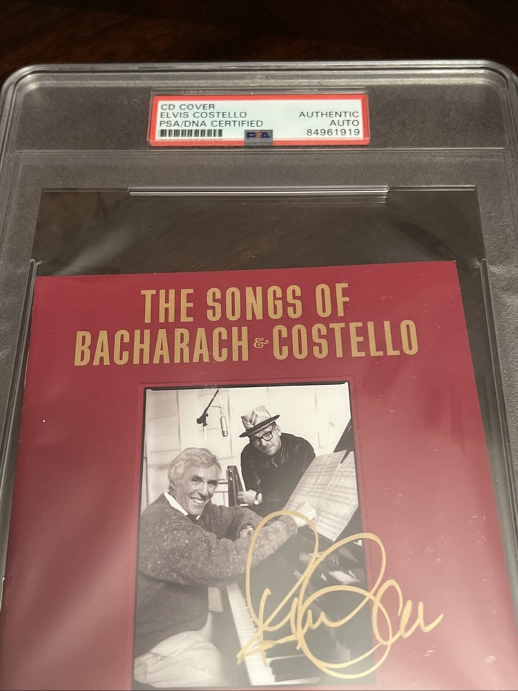 Elvis Costello Signed cd Booklet PSA!!!