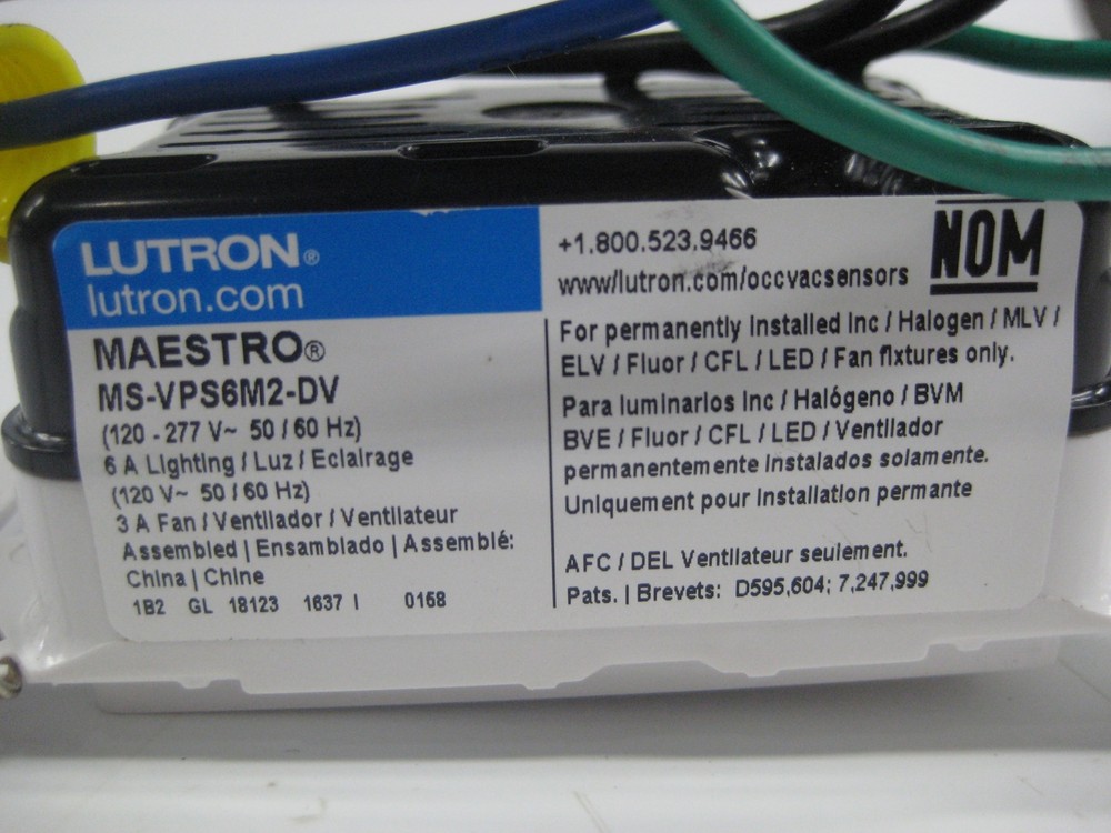LUTRON MS-VPS6MS-DV SENSOR SWITCH NSNP