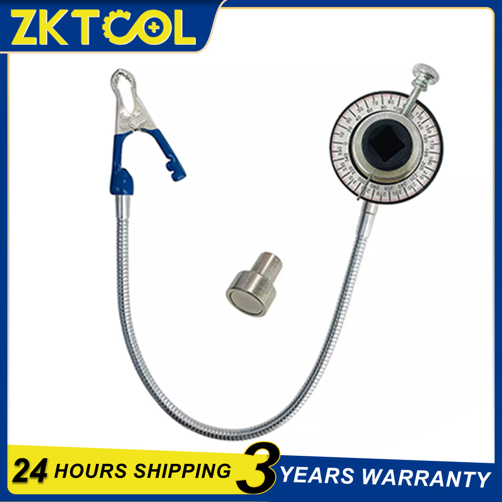 360° Angular Clip-On Torque Gauge 1/2" Drive Torque Meter Angle Torque Wrench