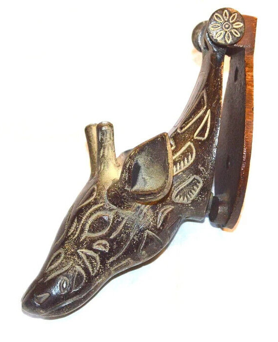 Bronze Giraffe Door Knocker