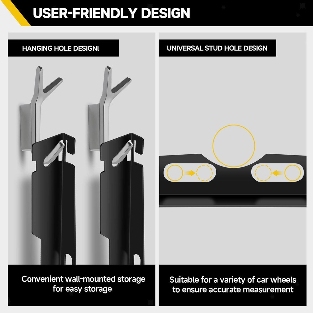 Wheel Alignment Tools Measuring Tapes Easy to Install Toe Alignment Tool Plates