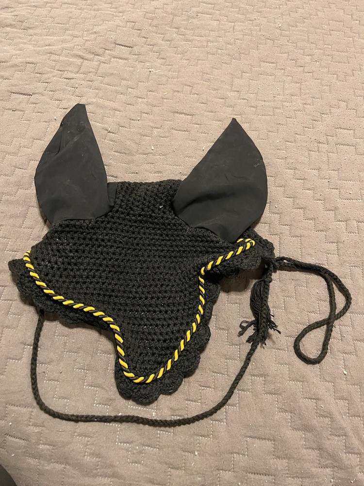 Crochet Horse Fly Bonnet Ear Net