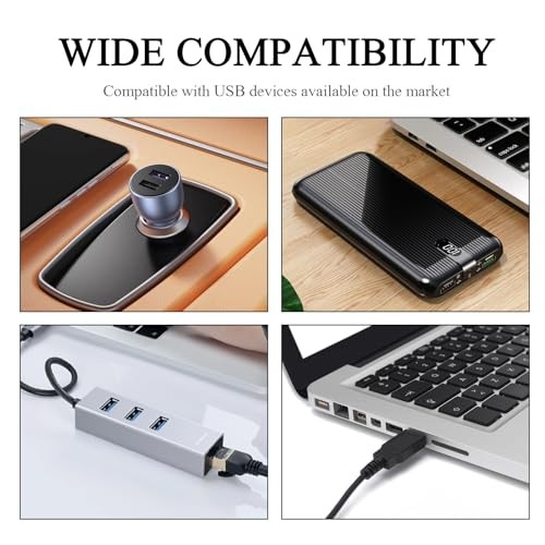 4PCS USB LED Car Interior Atmosphere Lamp, Portable Multicolor Quick Flash