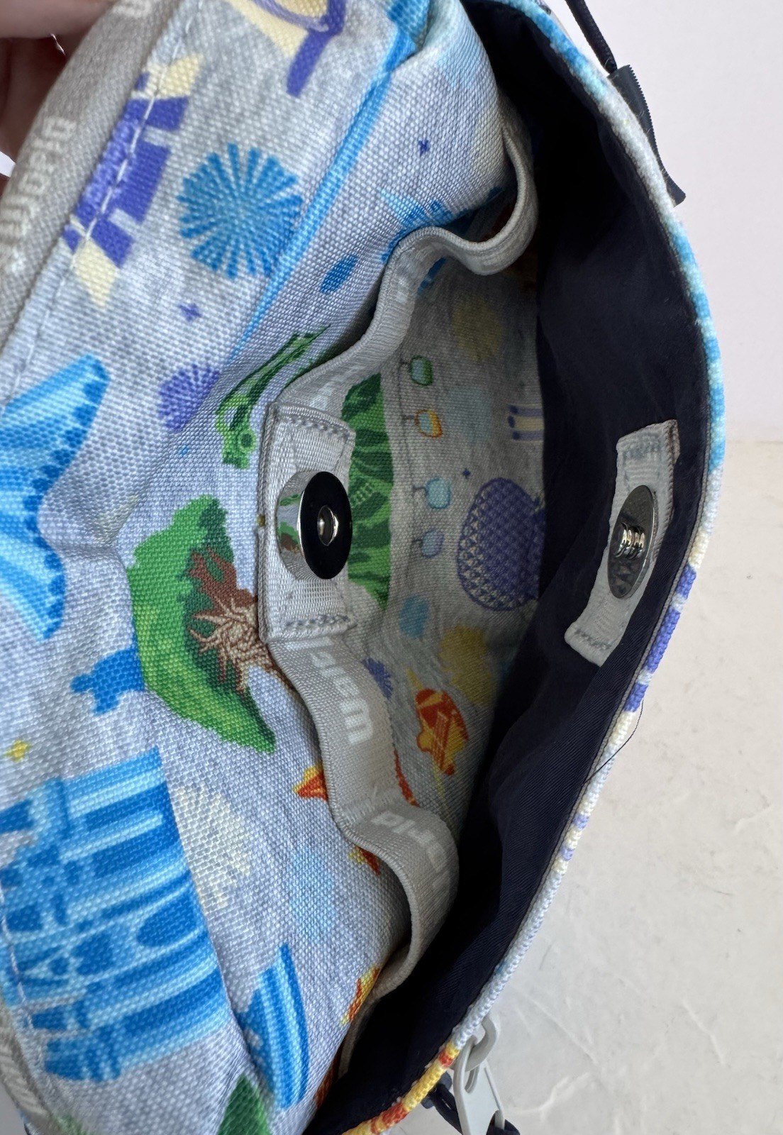 DISNEY PARKS FOUR PARKS ICONS BELT BAG W/HEADBAND EAR HOLDER NEW WITH TAGS