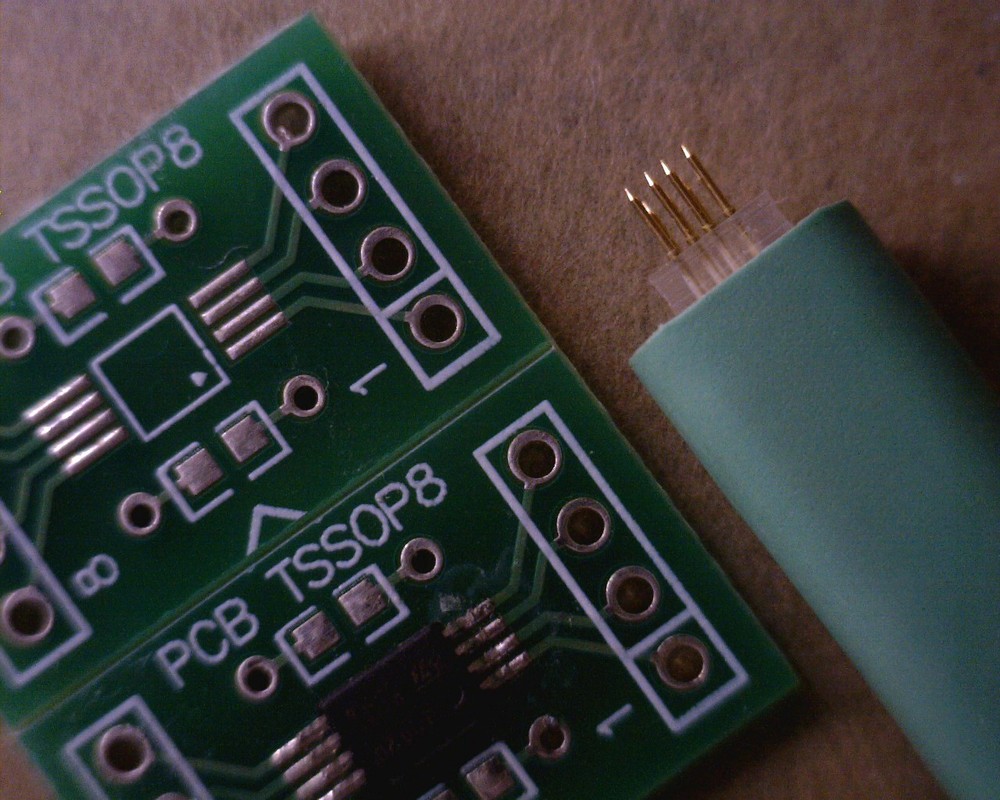 TSSOP8 spring loaded pogo adapter for Enigma cable EEPROM programming