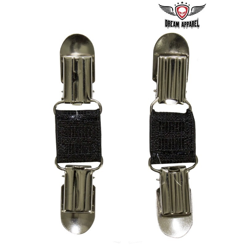 Motorcycle Biker Black Boot Clips