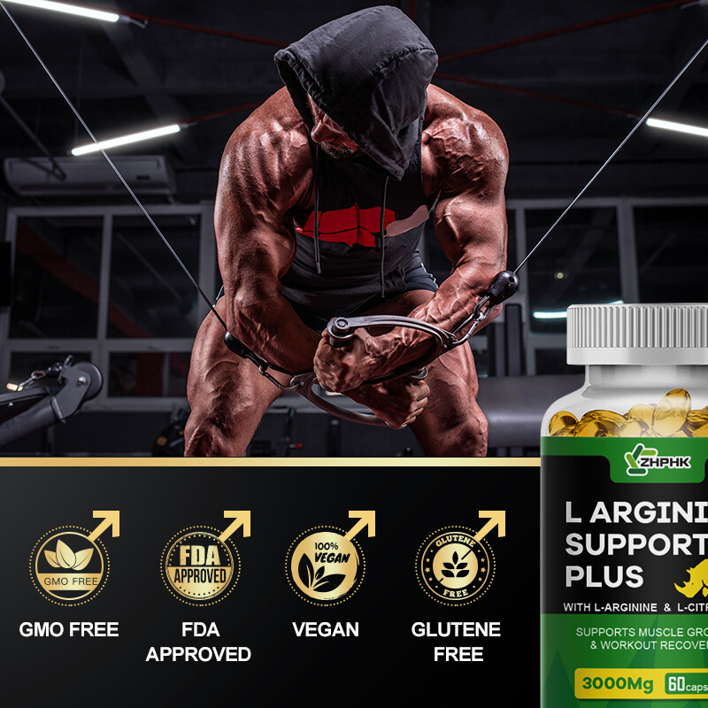 L-Arginine 3000mg, Extra Strength Nitric Oxide & Circulation Boost, ED Support