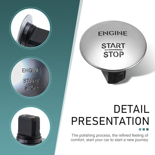 Car Engine Start Stop Button Switch, Start-Stop Switch Button, Replacement OEM