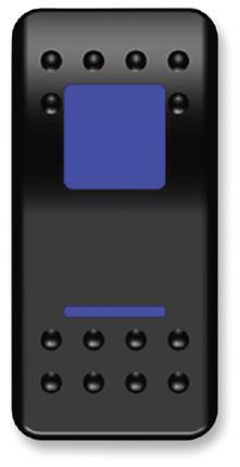 Moose Utility GNB-PWR Rocker Switch - On/Off Blue