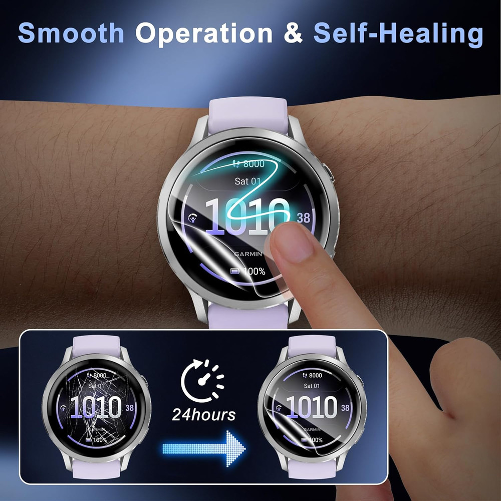 6 Pack for Garmin Venu 4 Screen Protector 41Mm, anti Scratch, Soft Screen Protec