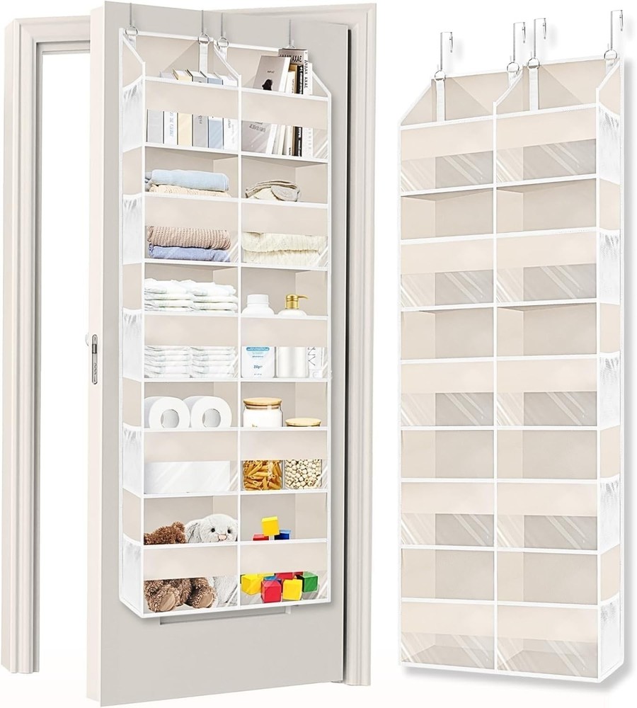 Space-Saving 5-Tier Door Organizer with 80 lbs Capacity - Versatile Storage
