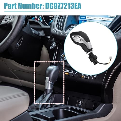 Automatic Gear Shift Knob Handle with Button for Ford Escape 2013-2016
