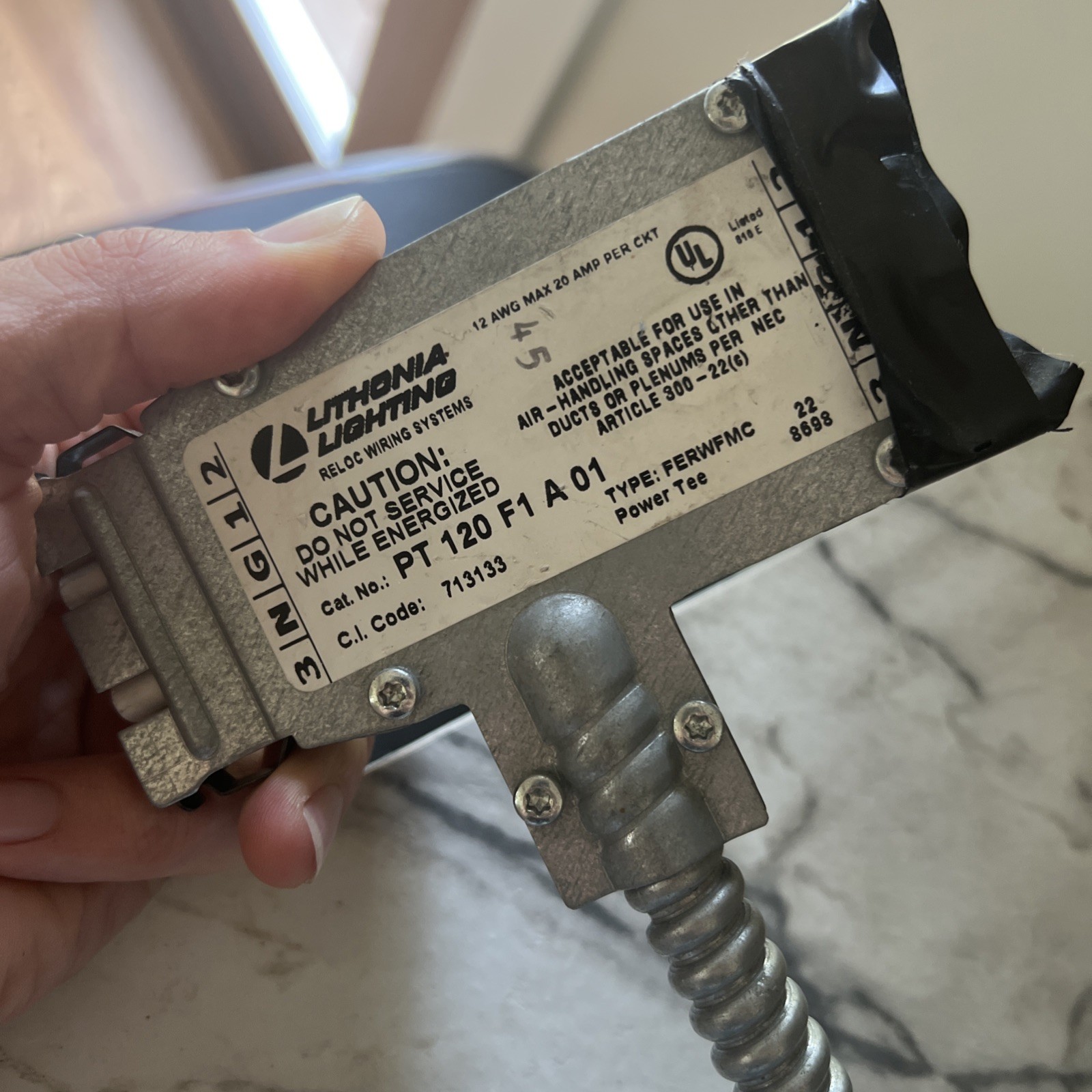 Gulf Fiberoptics Portable Lamp ; Model 100H031 ; 120 VAC 60 Hz voltage