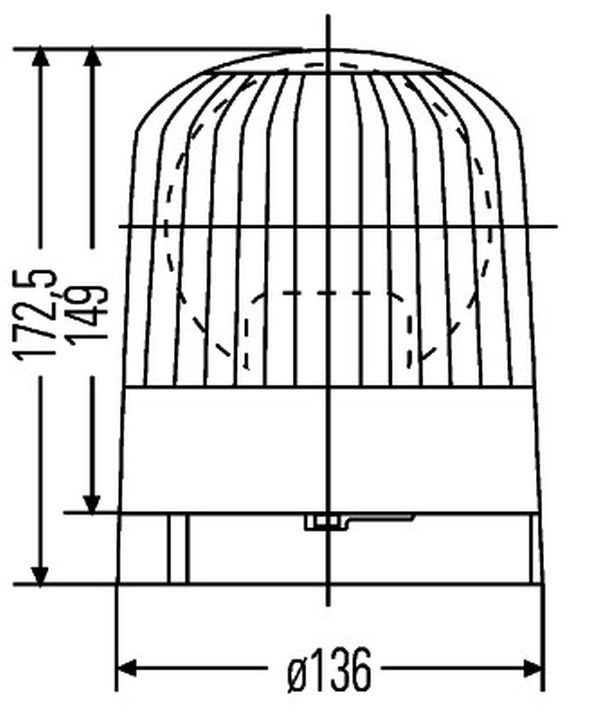HELLA Rotating Beacon Junior M - 2RL007552-001