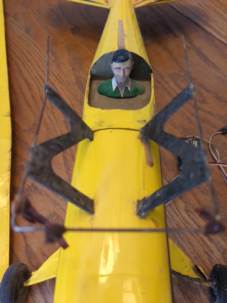 Vintage Yellow Model Airplane