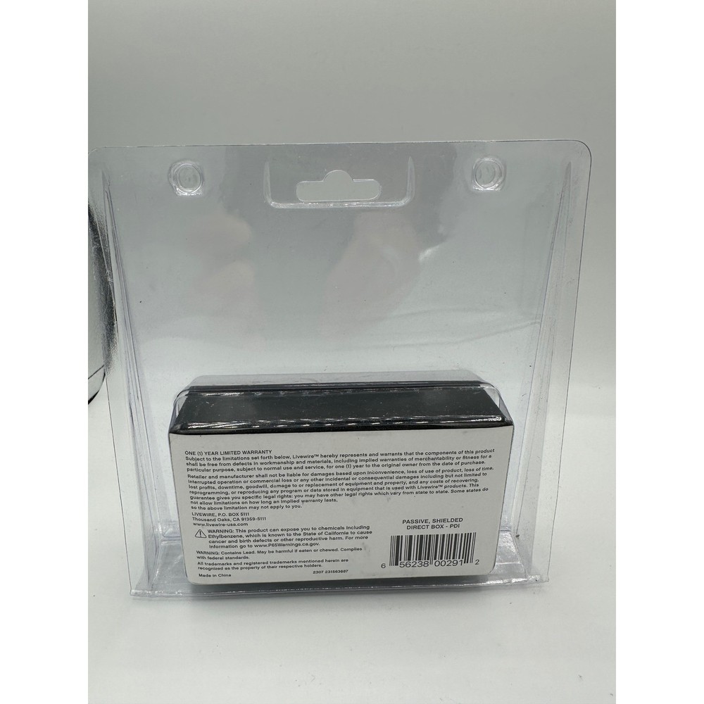 Livewire PDI Direct Box Passive Shielded Audio Interface