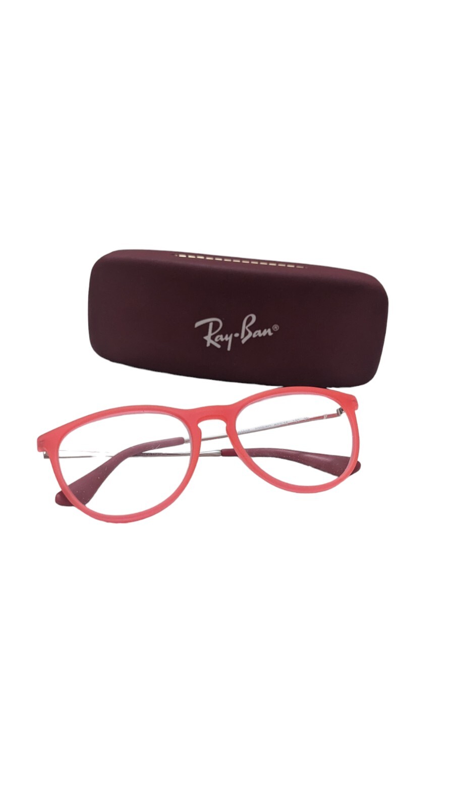 Ray Ban Jr RJ9060S 7009/6Q Pink Round Girls Erica Glasses Frames Only 50-15 130