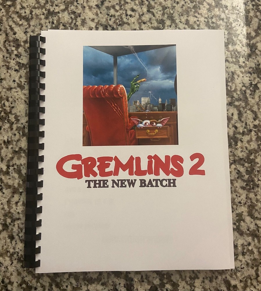 Gremlins 2 Horror Movie Script Reprint Full Screenplay unsigned