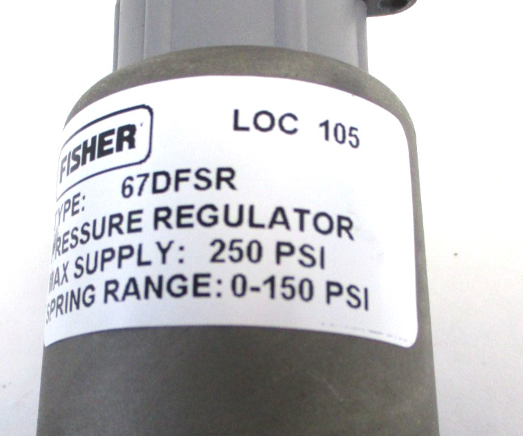 FISHER REGULATOR, 67DFSR, 1/2" FNPT SST, MAX: 250-PSI , SURPLUS