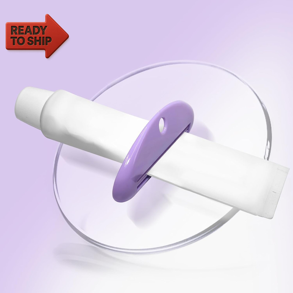 6 Pcs Toothpaste Squeezer Set, Plastic Toothpaste Saver, Hanging Toothpaste Dis