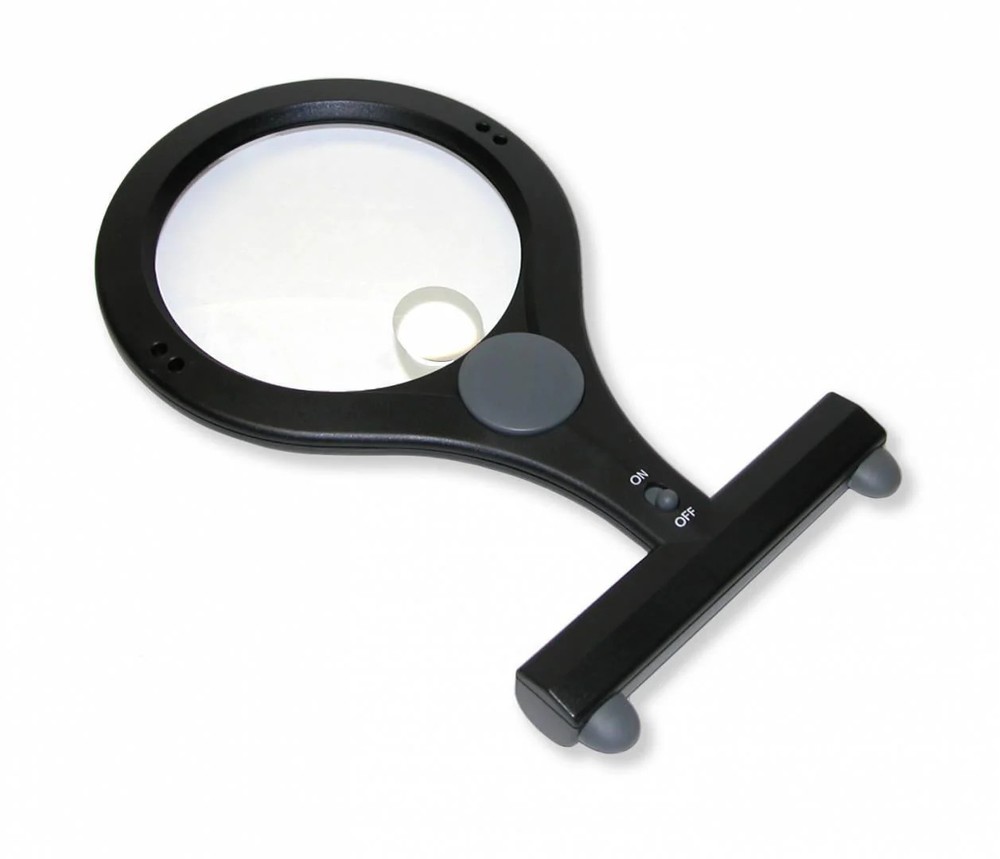 Hands Free, LED Lighted Magnifier w/ Bifocal