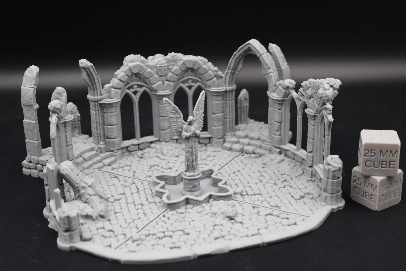 Tabletop Terrain Fantasy Town Plaza Temple Center Ruin Dnd RPG Wargame Skirmish