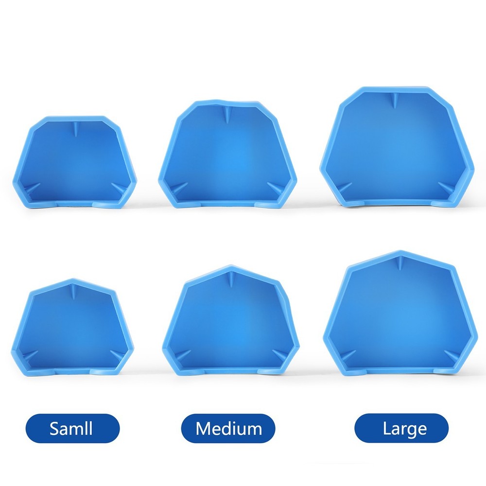 Dental Lab Silicon Rubber Plaster Model Base Denture Tray Impression Former Base
