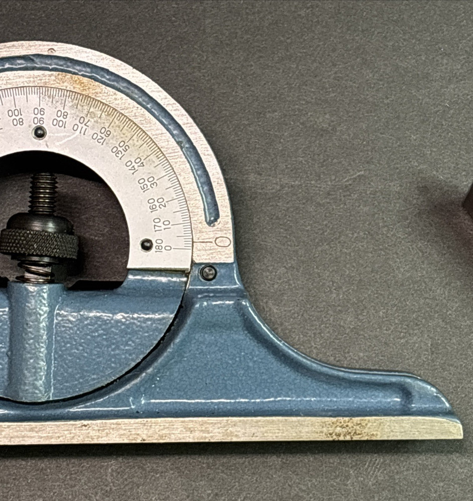Combination Square Protractor and Center Finder Head - Read