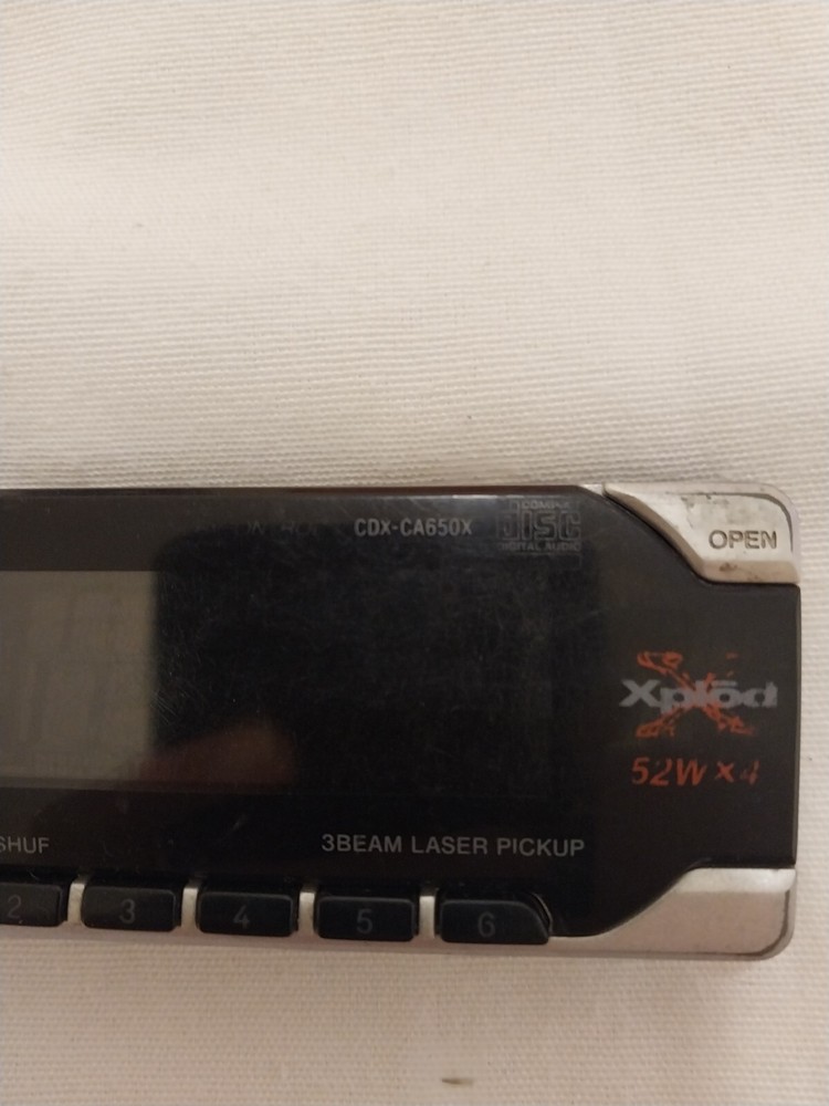 sony cdx-CA650X Faceplate Only