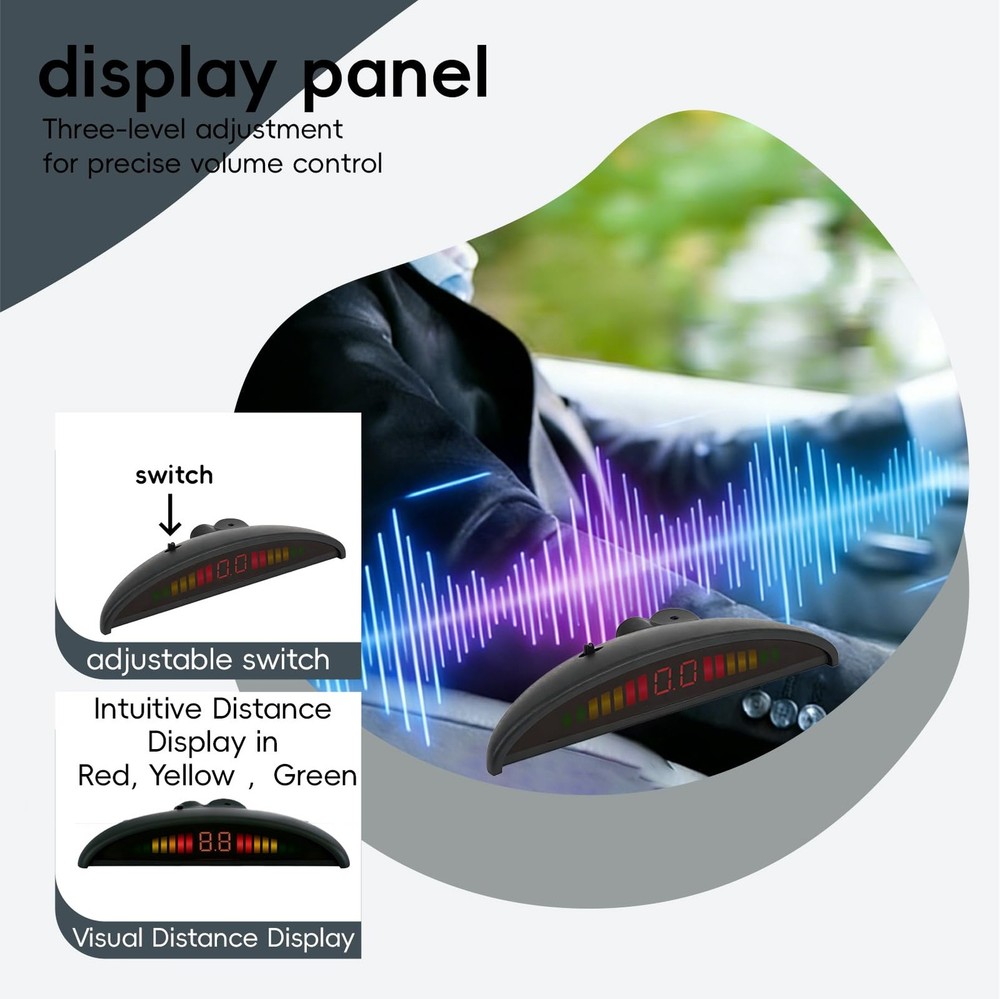 Parking Sensor Kit Backup Sensor Kit Reverse Sensor for Car 18 Color Options ...