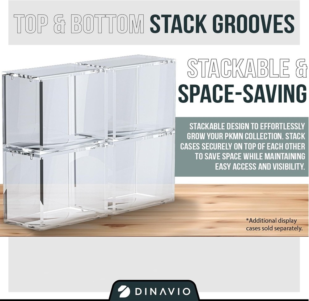 Pokemon ETB Magnetic Stackable Case Elite Trainer Box Protector Premium Quality