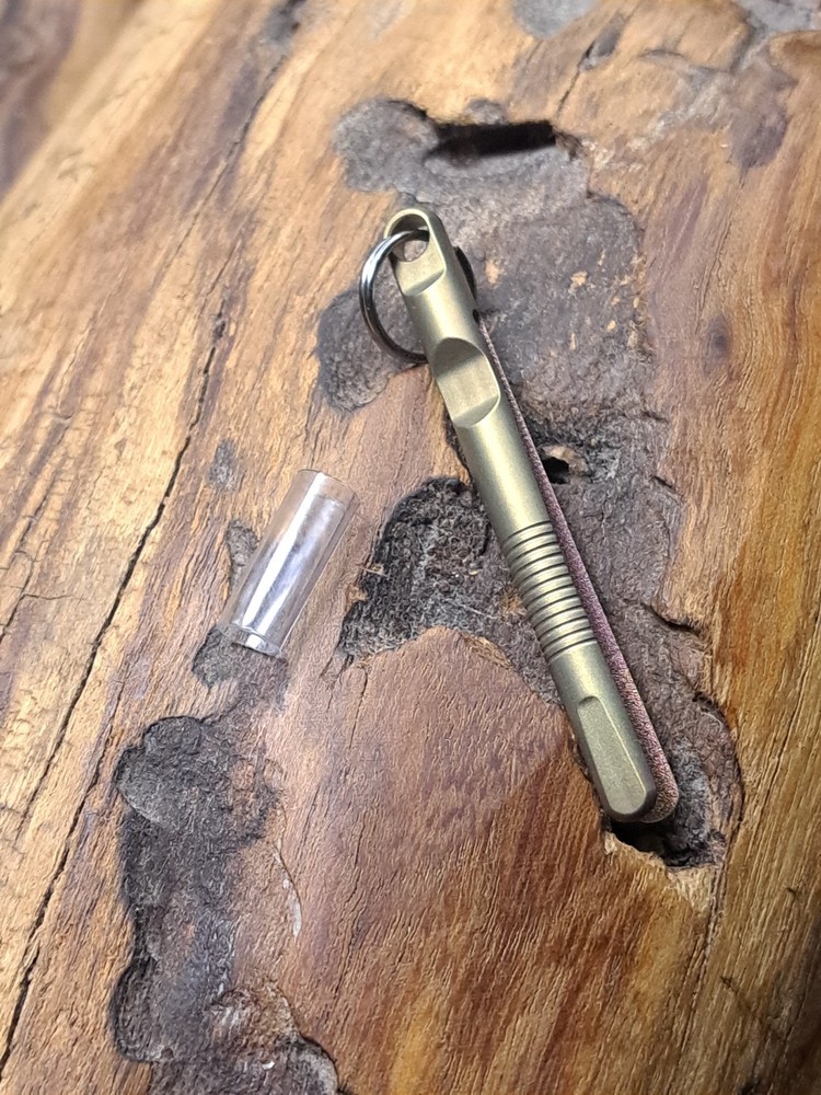 EDC Anodized Titanium Keychain Tweezers