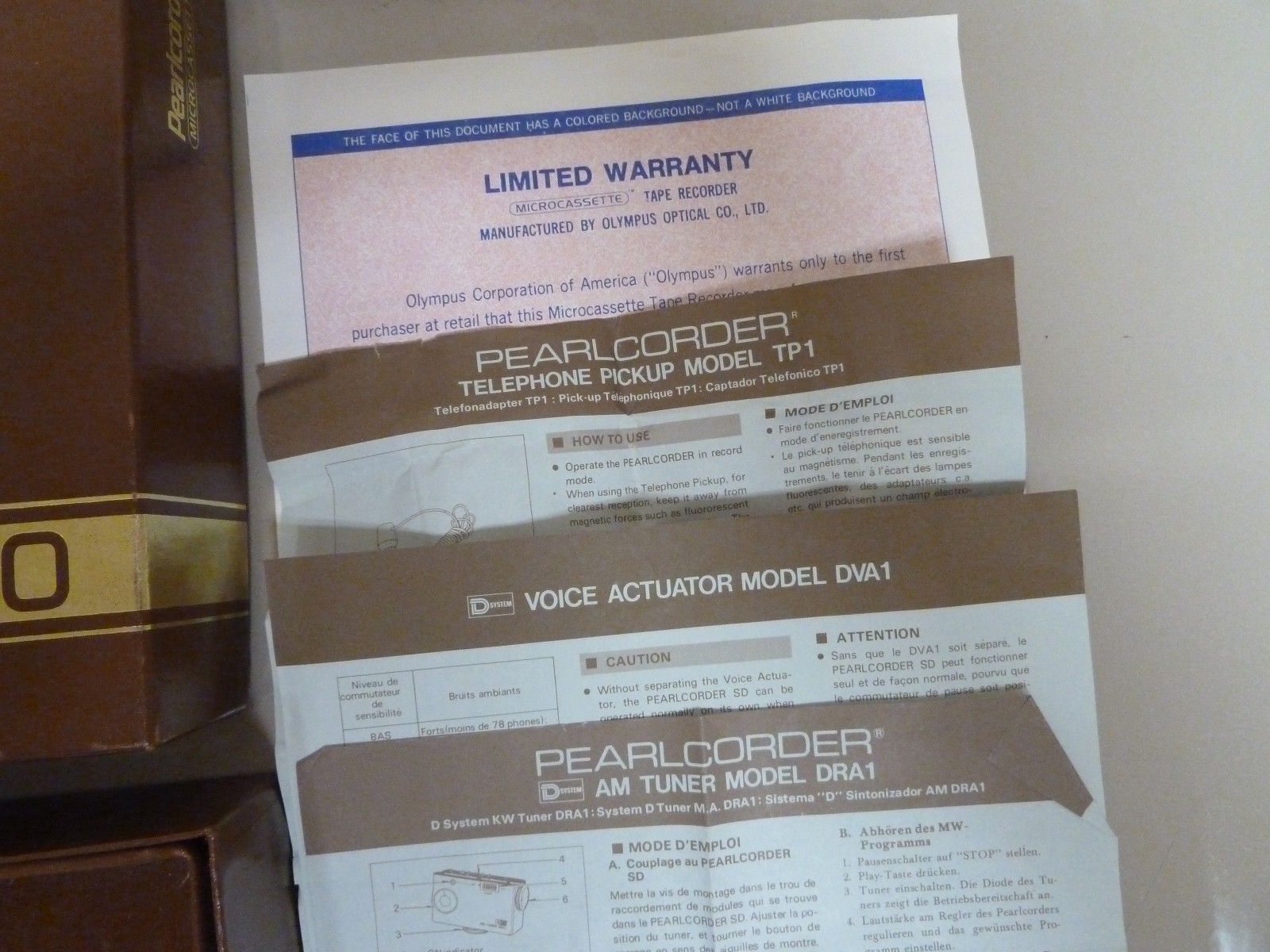 Vintage Japanese Olympus Pearlcorder D130 Microcassette box set with lots more!!