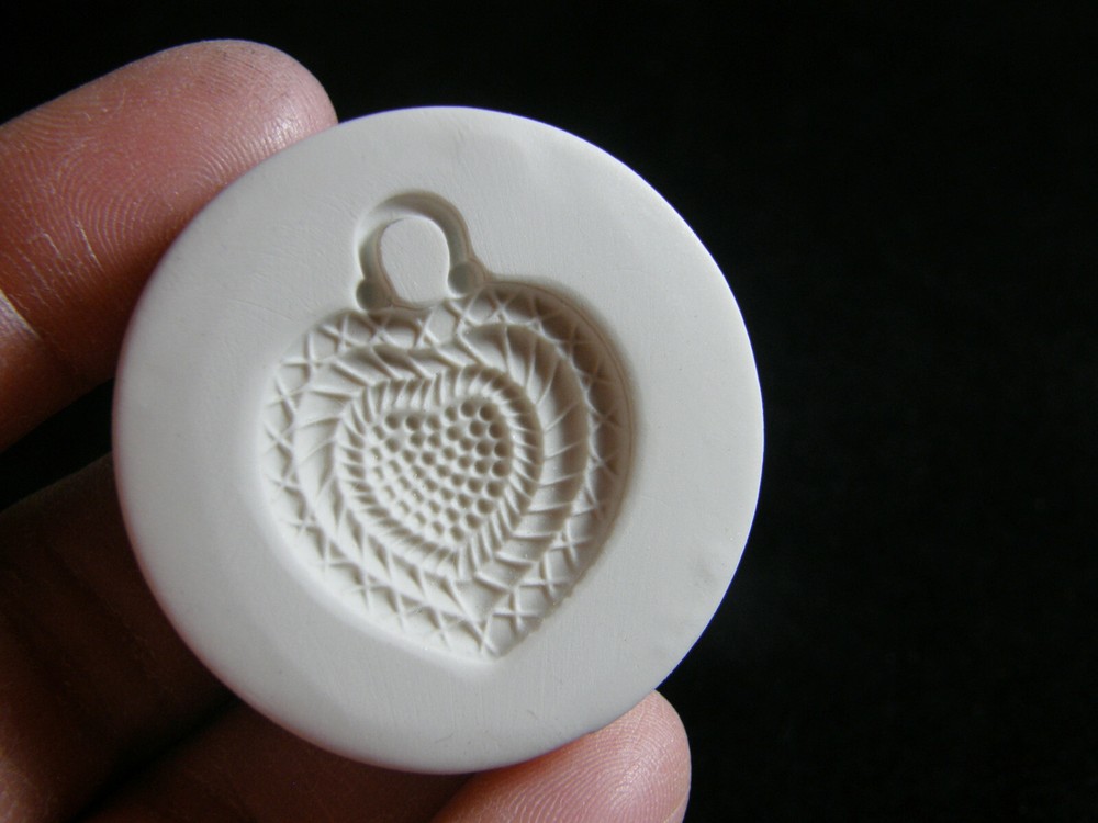 Heart Texture Polymer Clay Mold (MD1523)