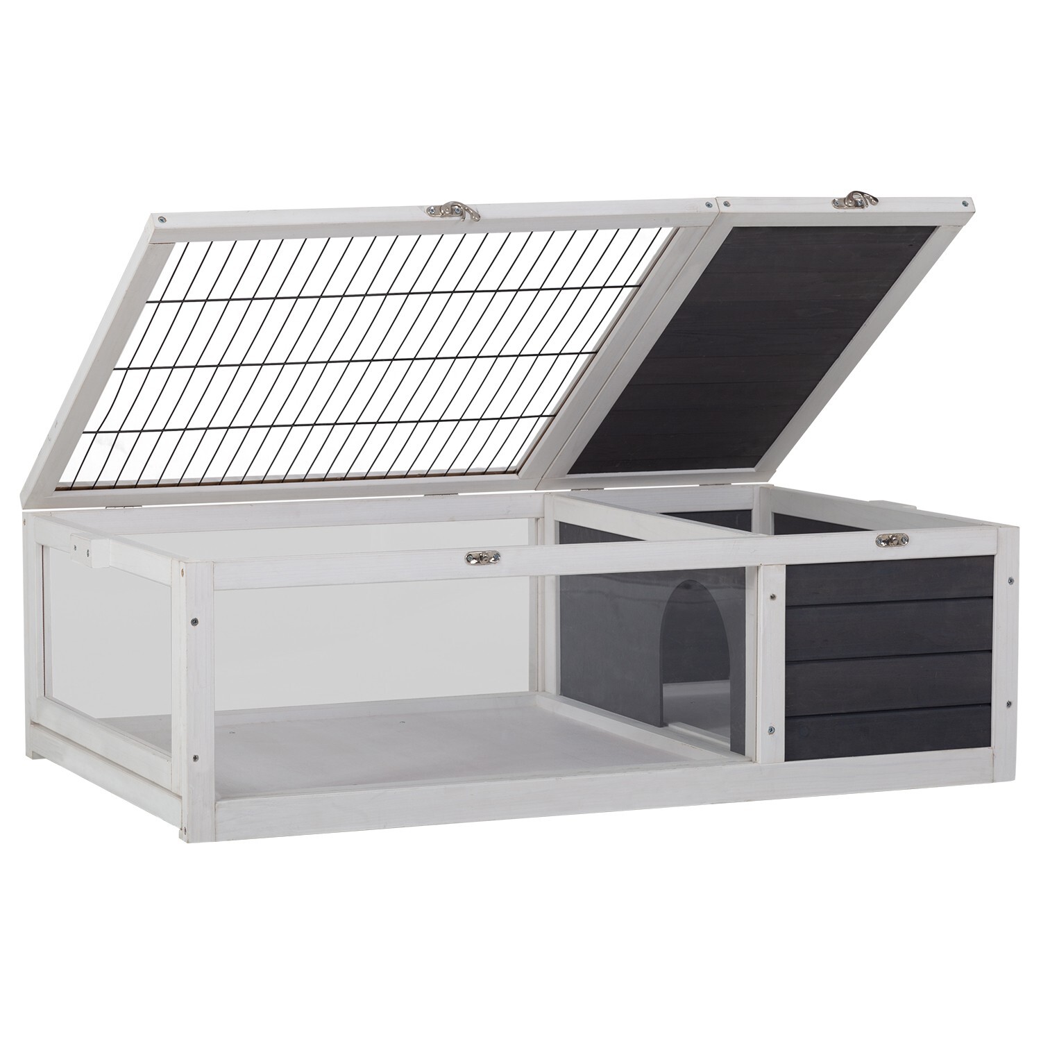 Wooden Tortoise Habitat Indoor & Outdoor Large Transparent Tortoise Enclosure