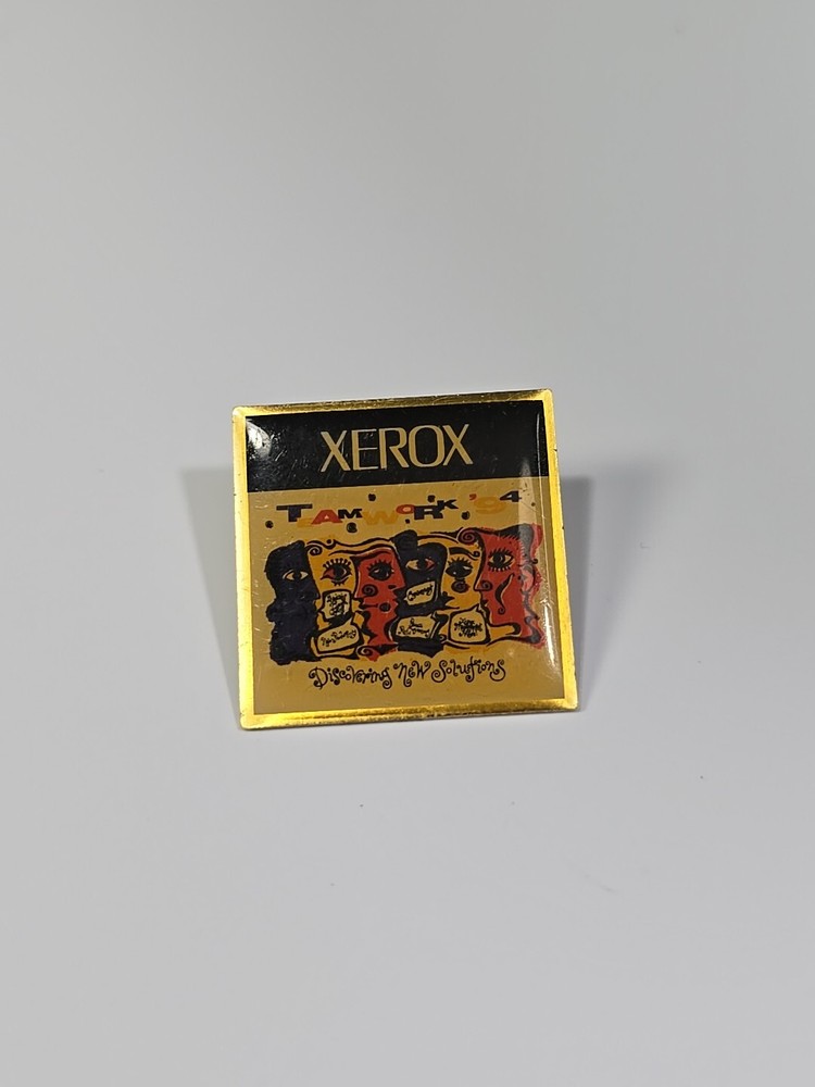 Xerox Teamwork Lapel Pin Discovering New Solutions Copiers & Printers