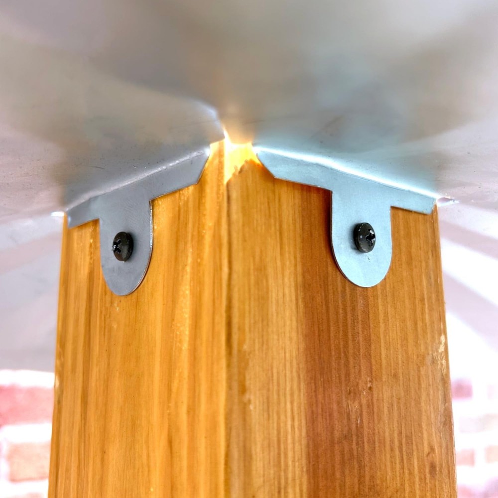 SB7GLV - 4X4 Disk Squirrel Baffle - Galvanized Finish - USA Tan