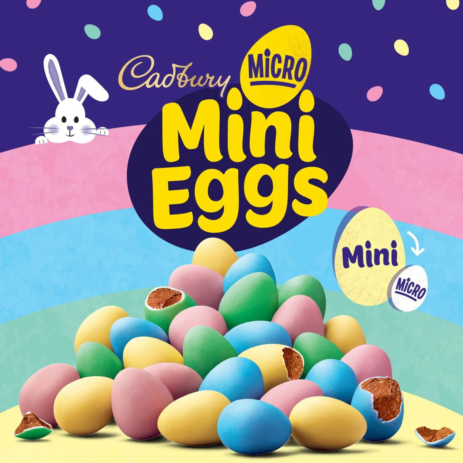 Cadbury Micro Mini Easter Eggs, 90g/3.2 oz