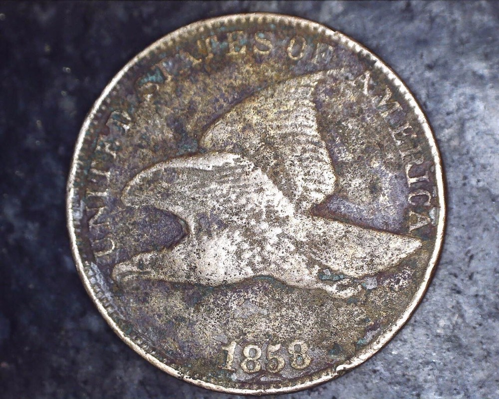 1858 Flying Eagle Cent - Small Letters -