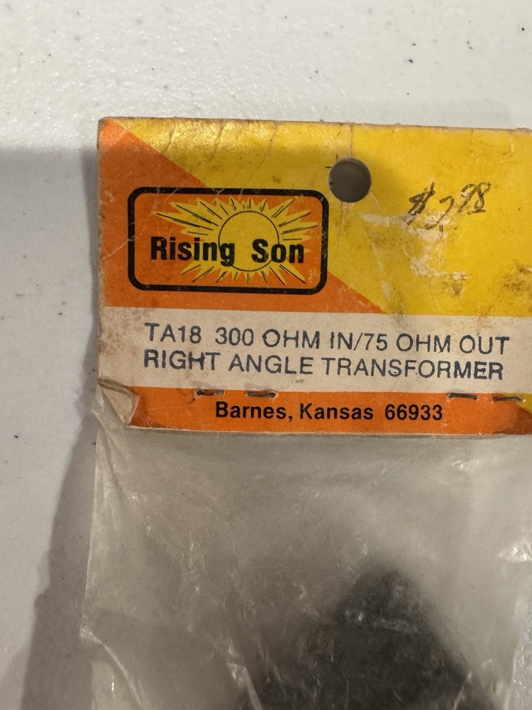 Rising Son TA18 Right Angle Transformer