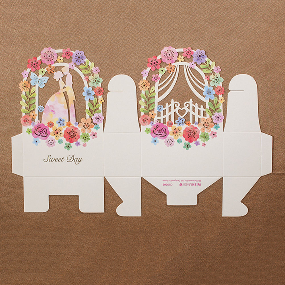 280pcs Favor Ribbon Gift Box Candy Boxes Wedding Boxes Gift Favor Flower Party