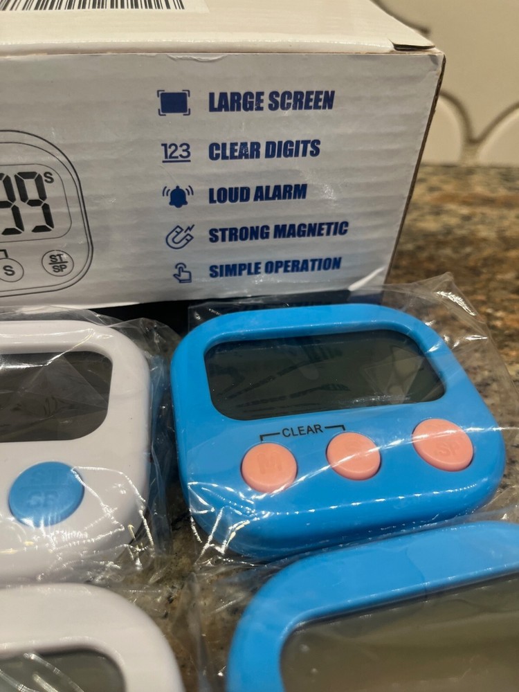 4-Piece Multi-Function Electronic Timer, Learning Management, Suitable for Kitch