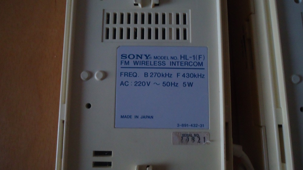 SONY HL-1 VINTAGE FM WIRELESS INTERCOM SYSTEM #EXTREMELY RARE#