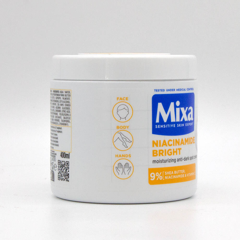 Mixa Niacinamide Bright Moisturizing Anti-Dark Spots Cream with Shea Butter x4