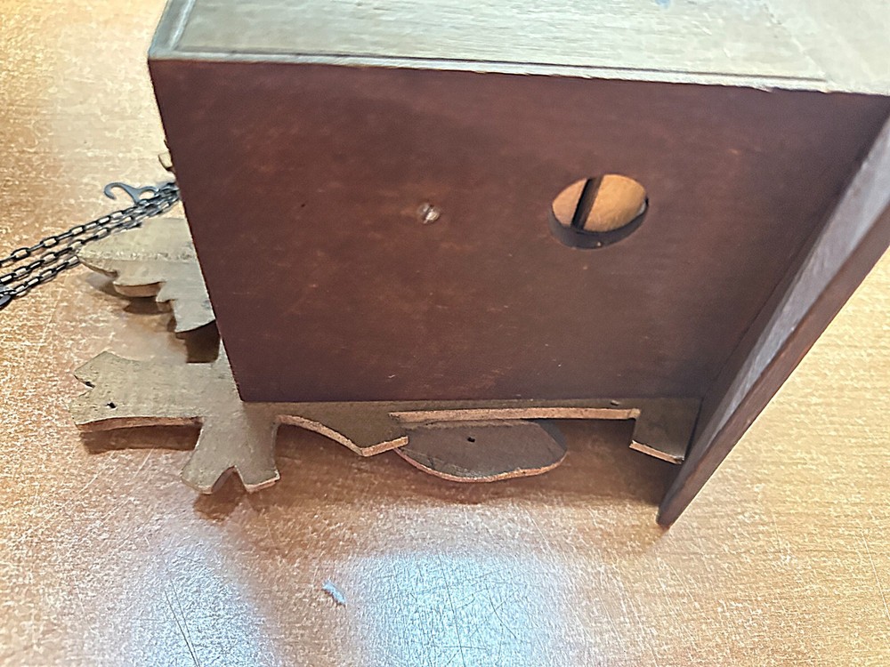 Multi-color cuckoo clock.