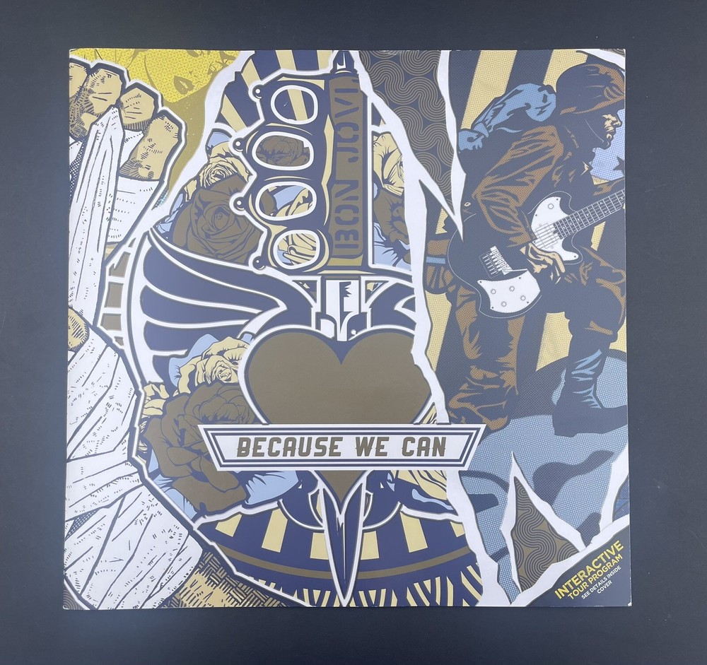 Bon Jovi Because We Can Tour 2013 Interactive Tour Program