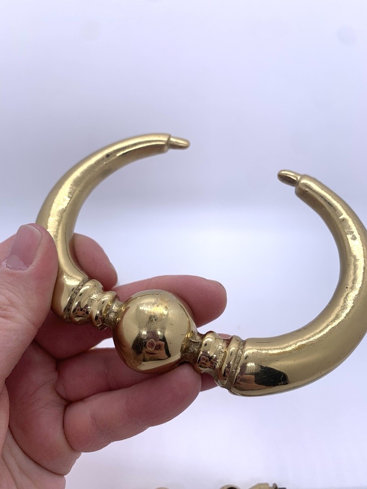 Vintage Solid Brass Door Knocker 7.5” Taiwan