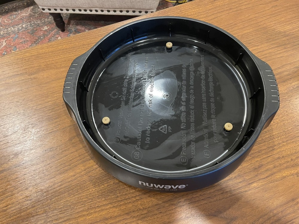 Nuwave Pro Plus Infrared Oven Replacement Bottom Black Drip Pan Model 20621
